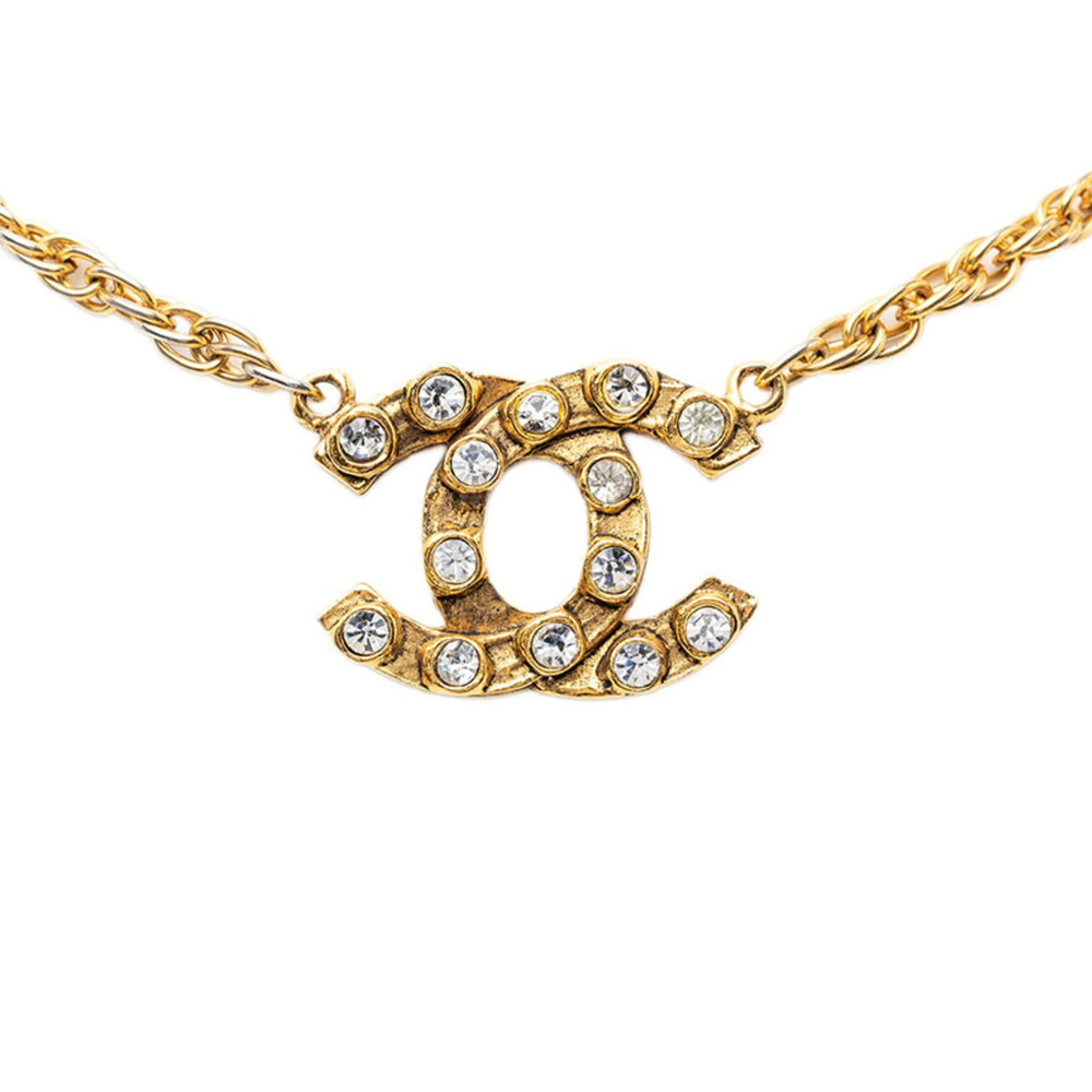 CHANEL Gold Logo Necklace